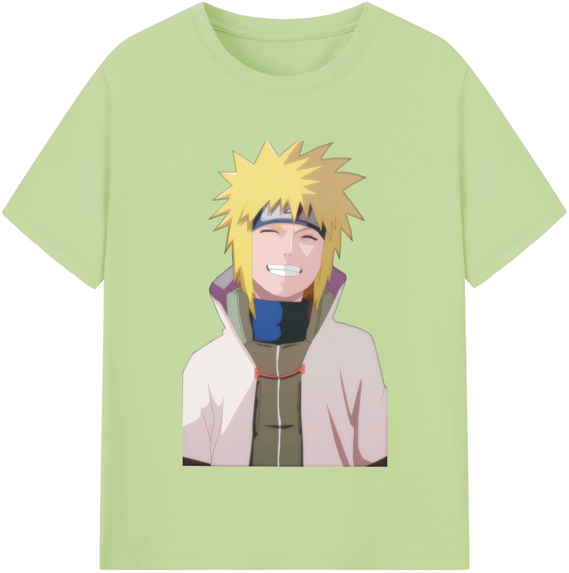 （画像用） NARUTO -ナルト- 波風 ミナト Namikaze Minato 綿100％半袖Tシャツ（フロントプリント）